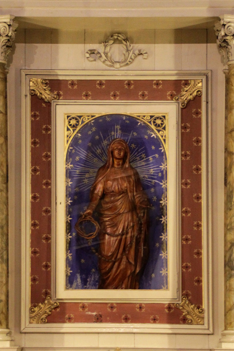 L'immagine votiva della B.V. nella chiesa parrocchiale di Gosaldo