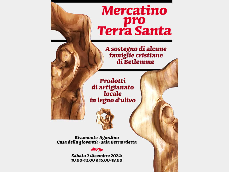 Il mercatino pro Cristiani di Terra Santa